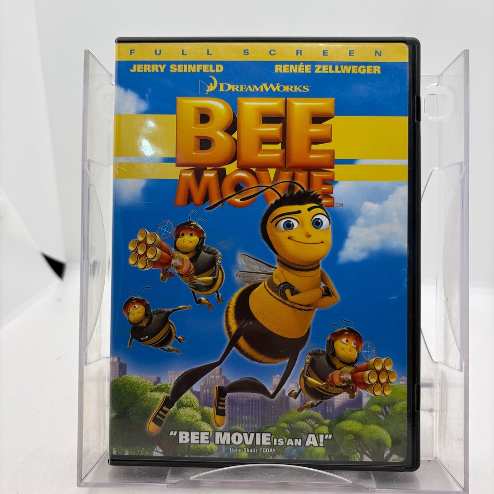 Bee Movie DVD Full Screen Edition DreamWorks Jerry Seinfeld Renee Zellweger 2007